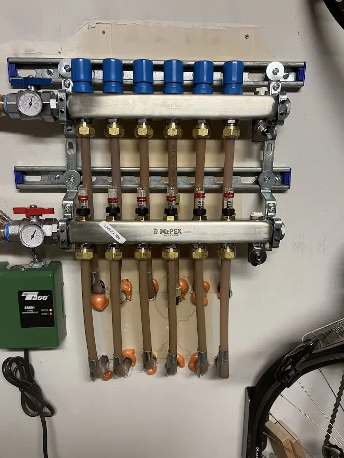 Plumber performing Gas Leak Detection at a residential property in Sandy Oaks